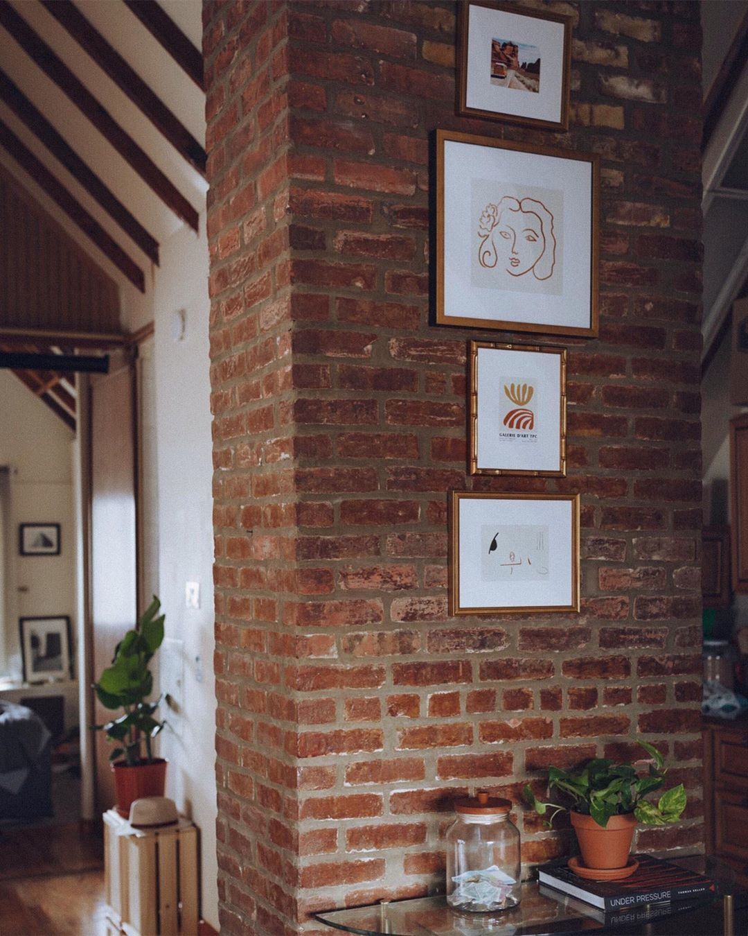 How to Hang Frames on Brick