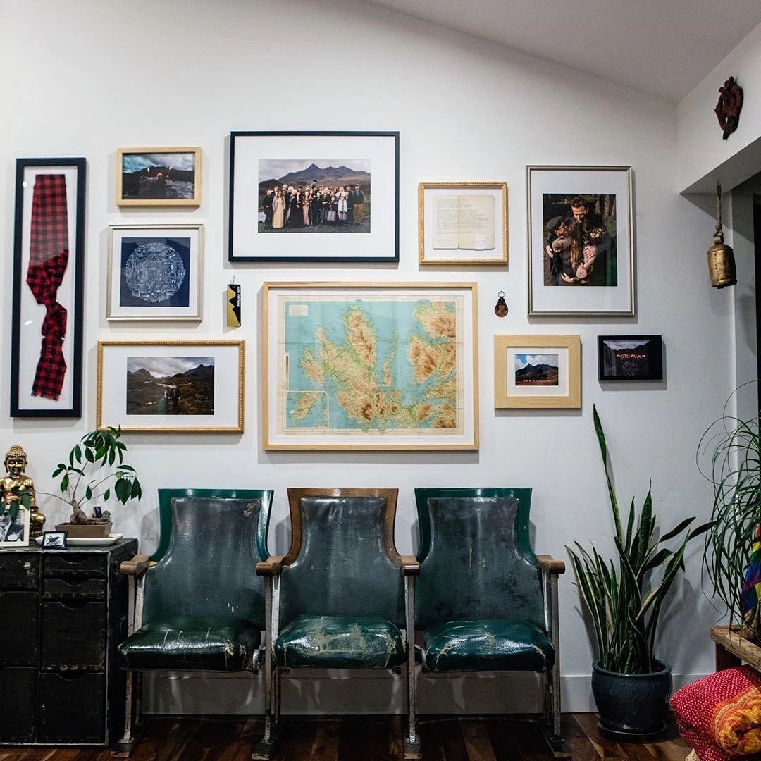 custom eclectic gallery wall