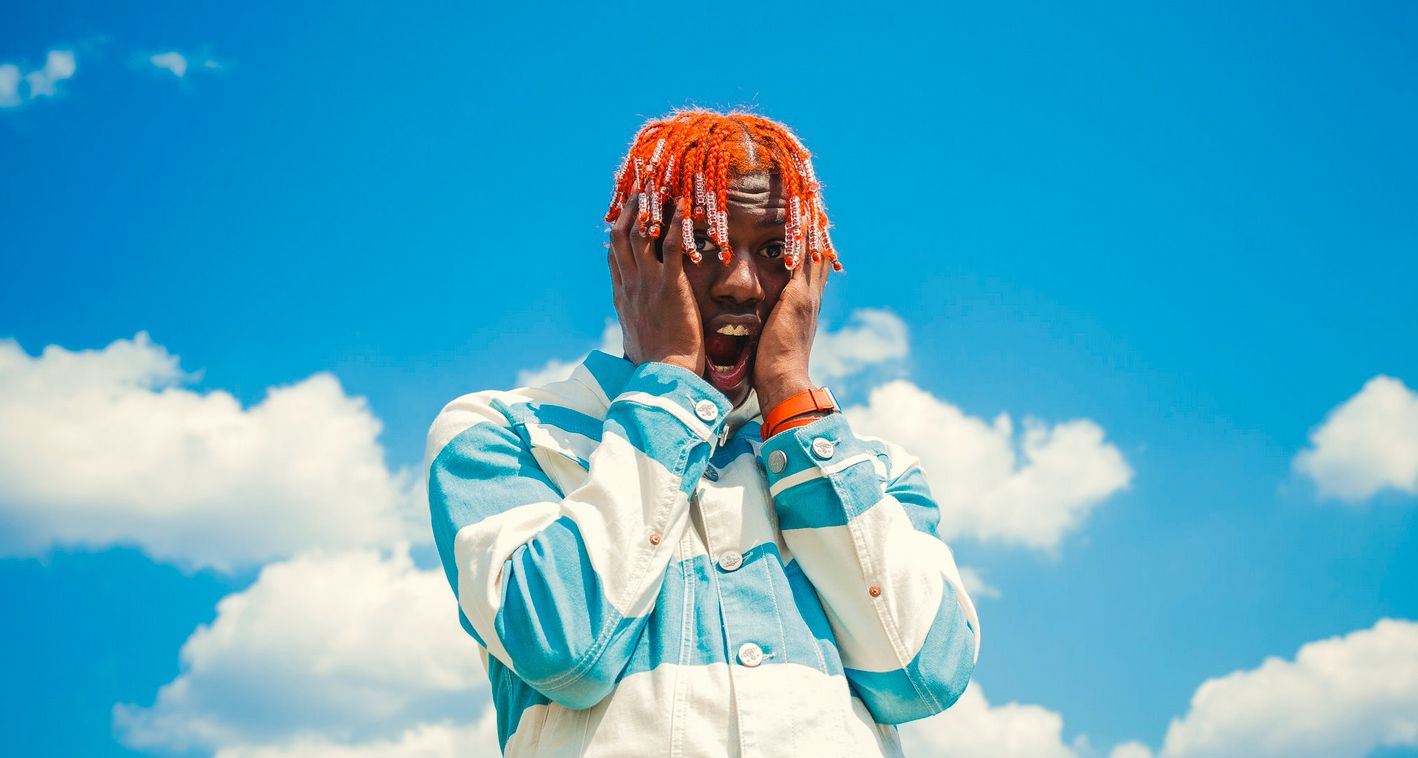 Lil yachty putting his hands on his face